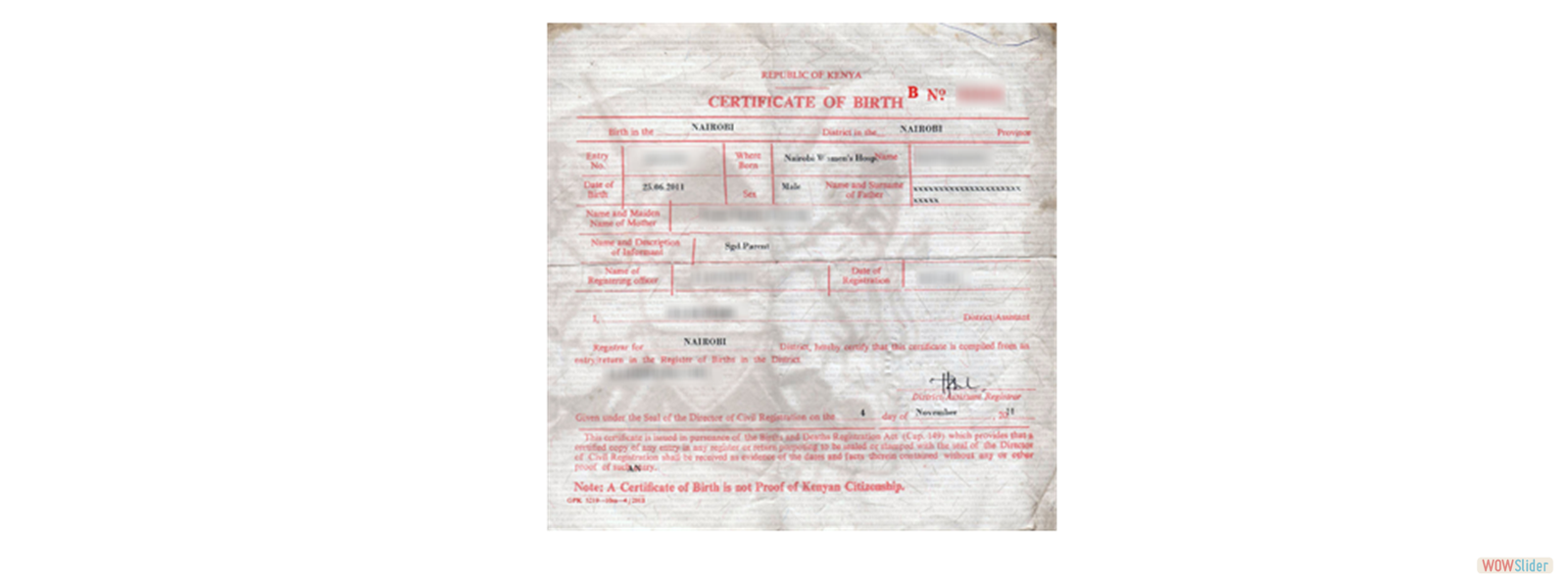 Birth Certificate