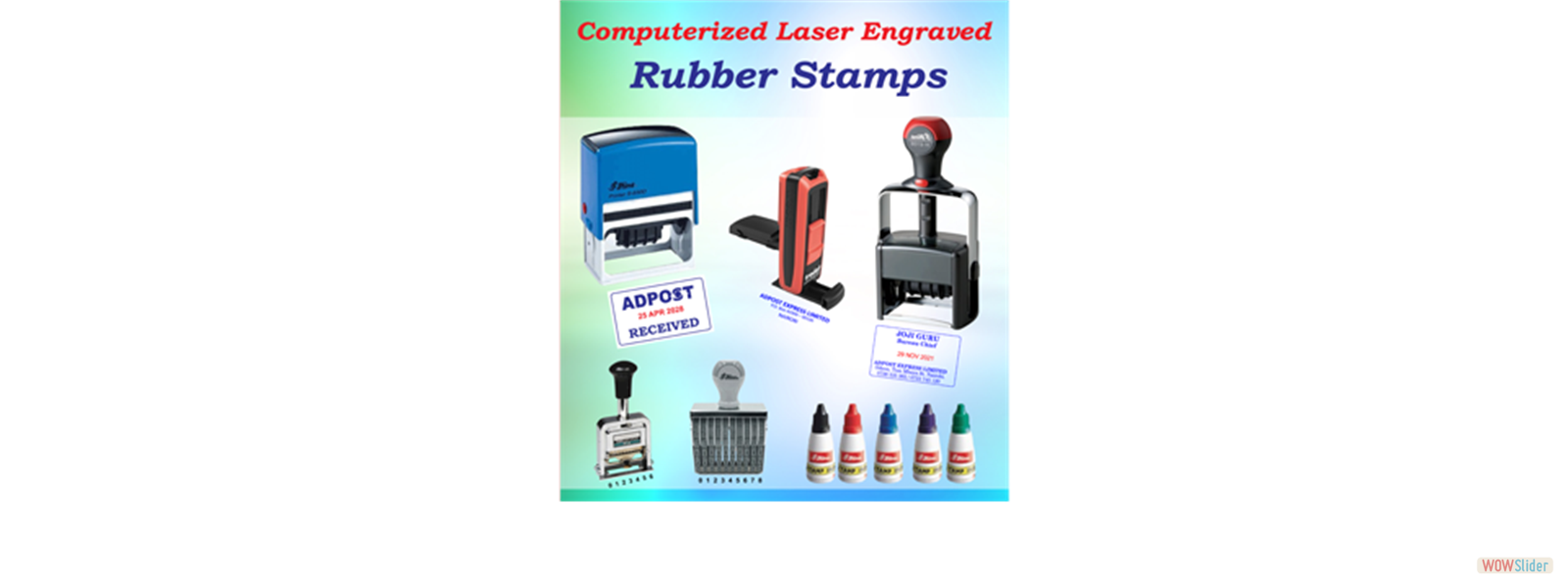 Rubber stamps